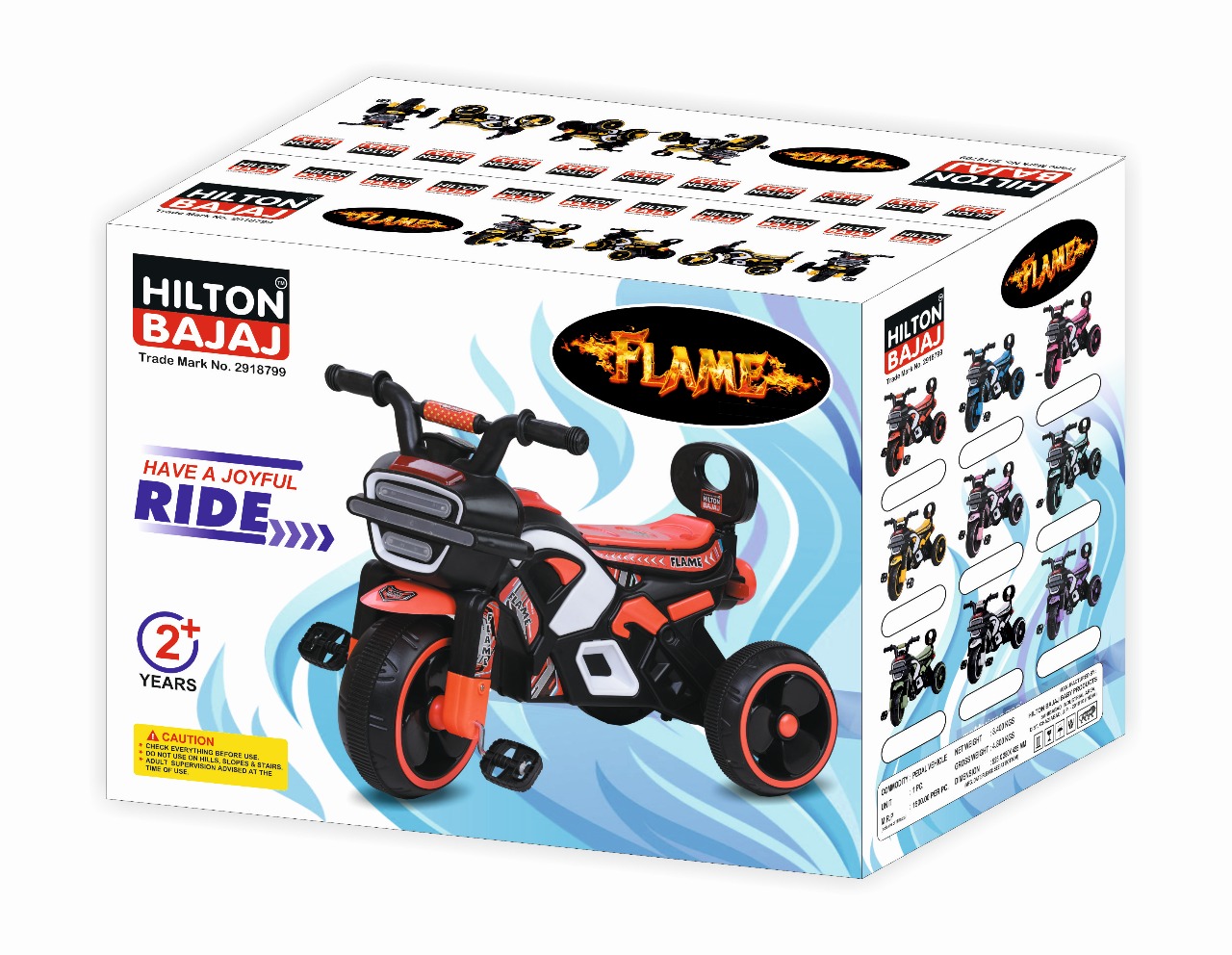 Flame Tricycle (Boxed) — Hilton Bajaj